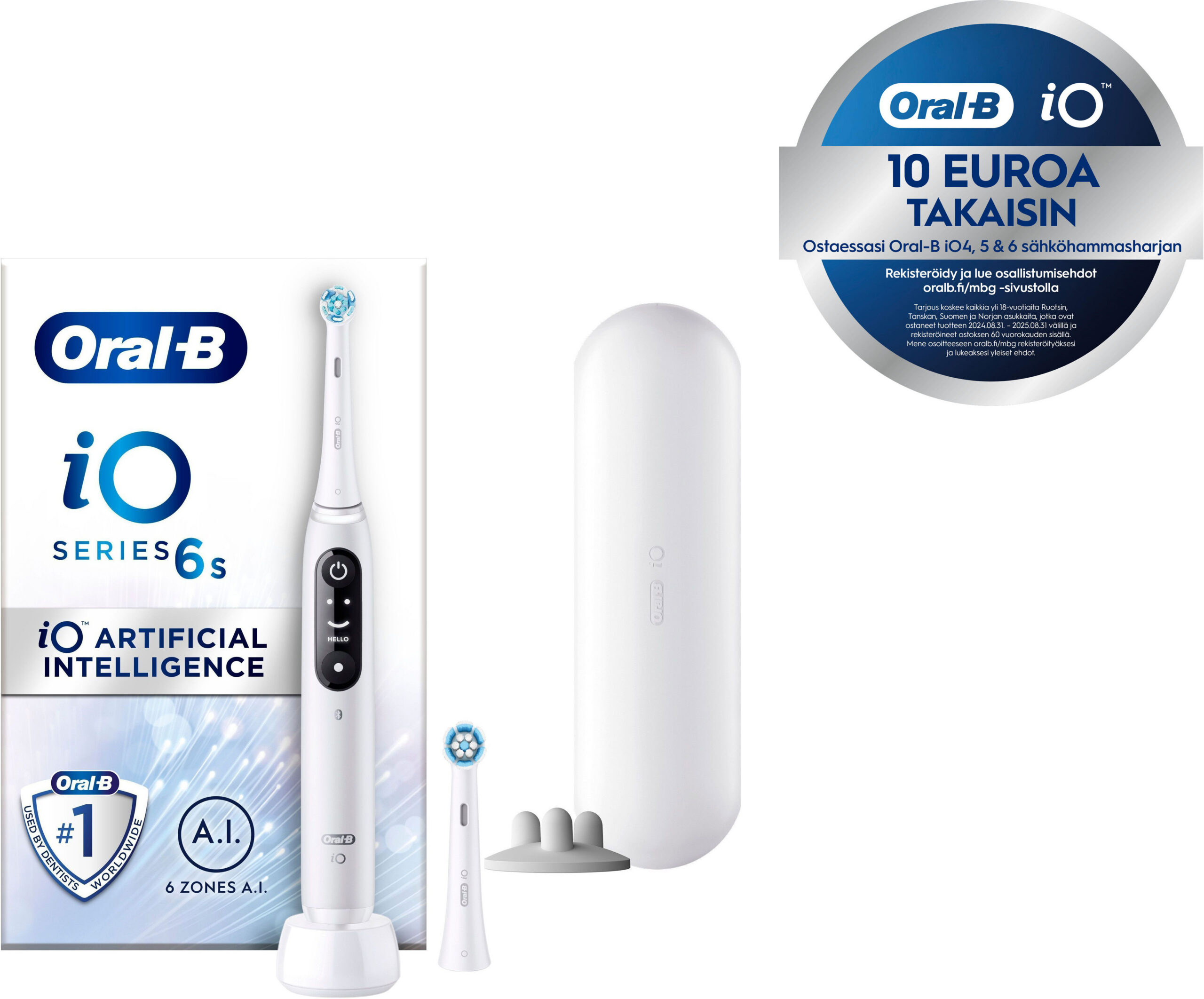 Oral-B iO Series 6s elektriline hambahari, valge