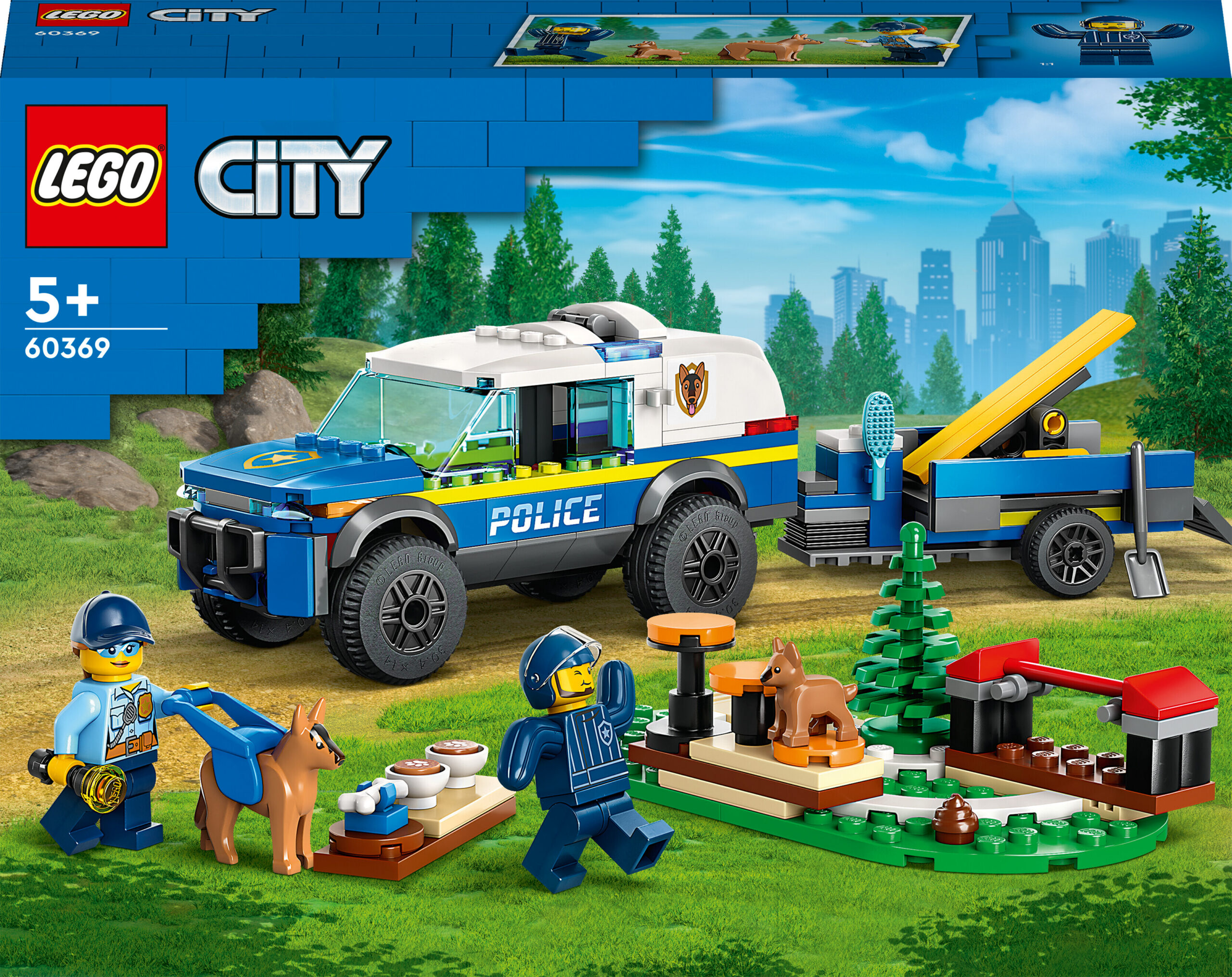 LEGO City Police 60369 - mobiilne politseikoerte treeningrada