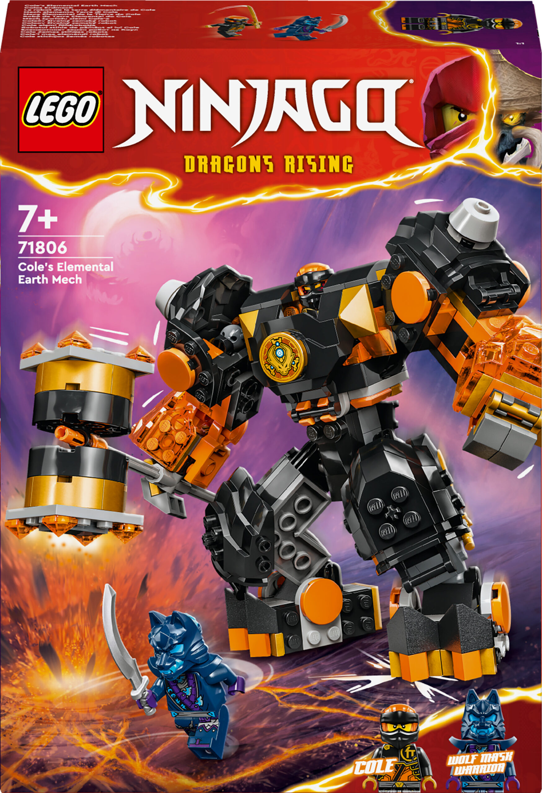 LEGO Ninjago 71806 - Cole'i ​​Maa Elementaalrobot