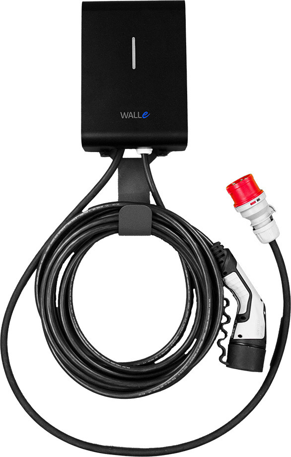 Walle 16S elektriauto laadimisjaam toitekaabliga, 11 kW, 3x16 A, 3-faasiline, Type2, 5 m, must
