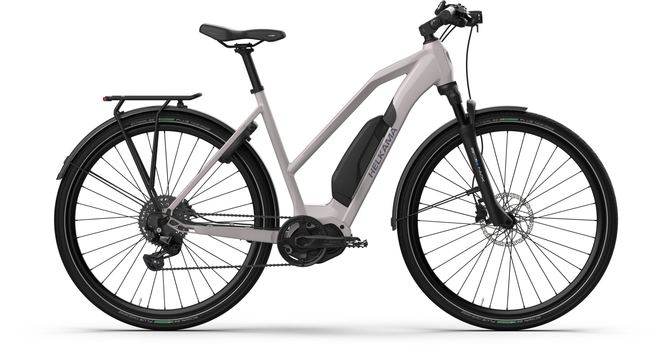 Helkama SE elektriratas, 56 cm, 10-käiguline, hall-lilla