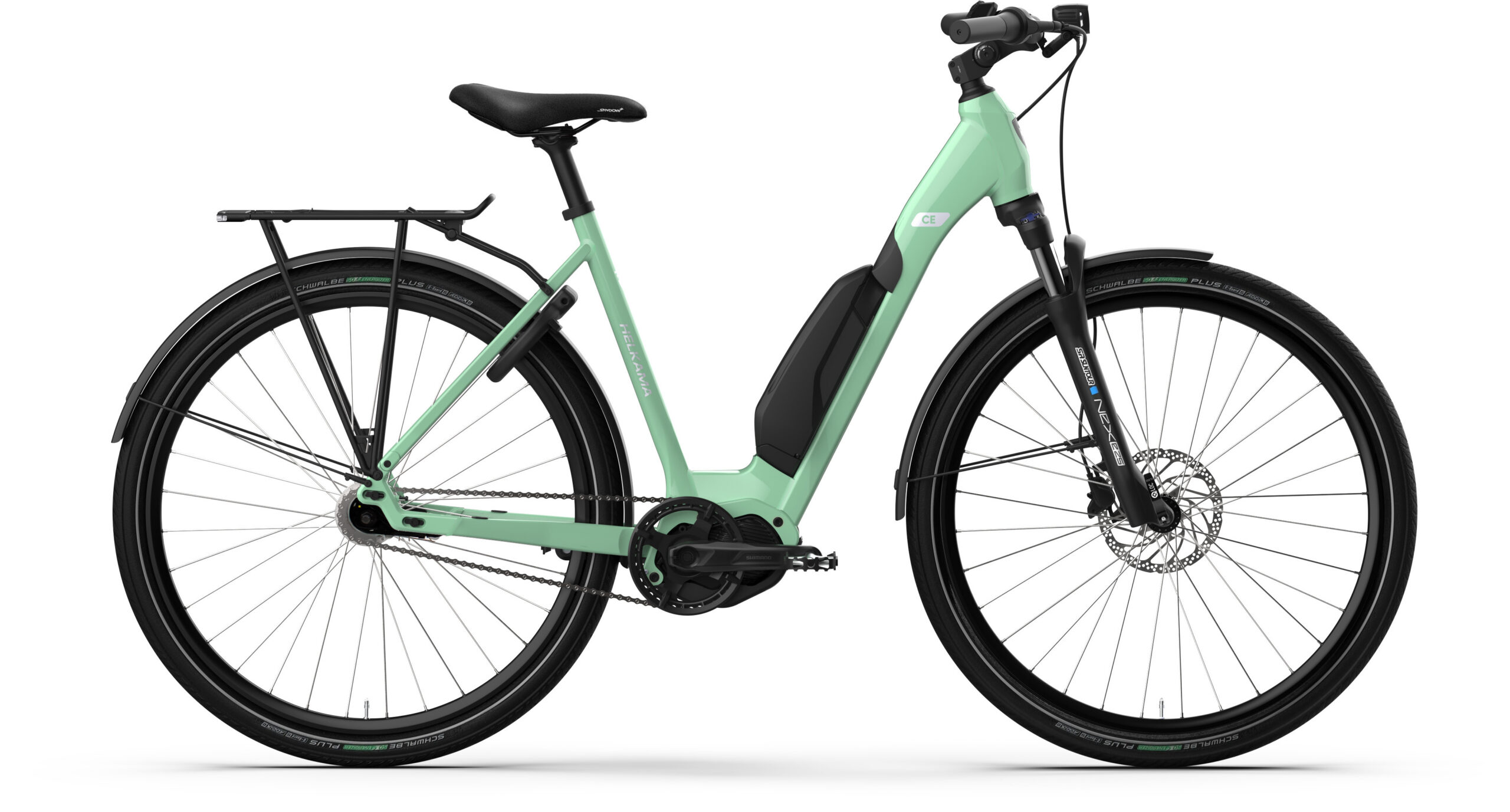 Helkama CE elektriratas, 52 cm, 7-käiguline, laguuniroheline