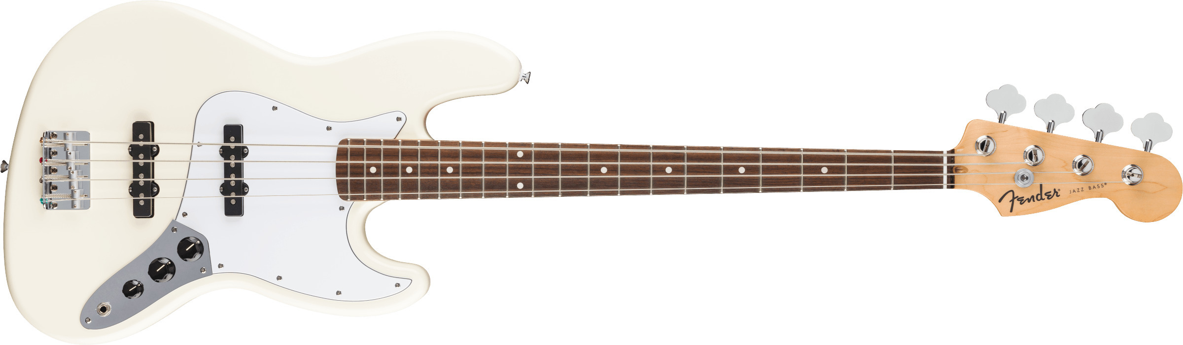 Fender Standard Jazz Bass elektriline basskitarr, olümpiavalge