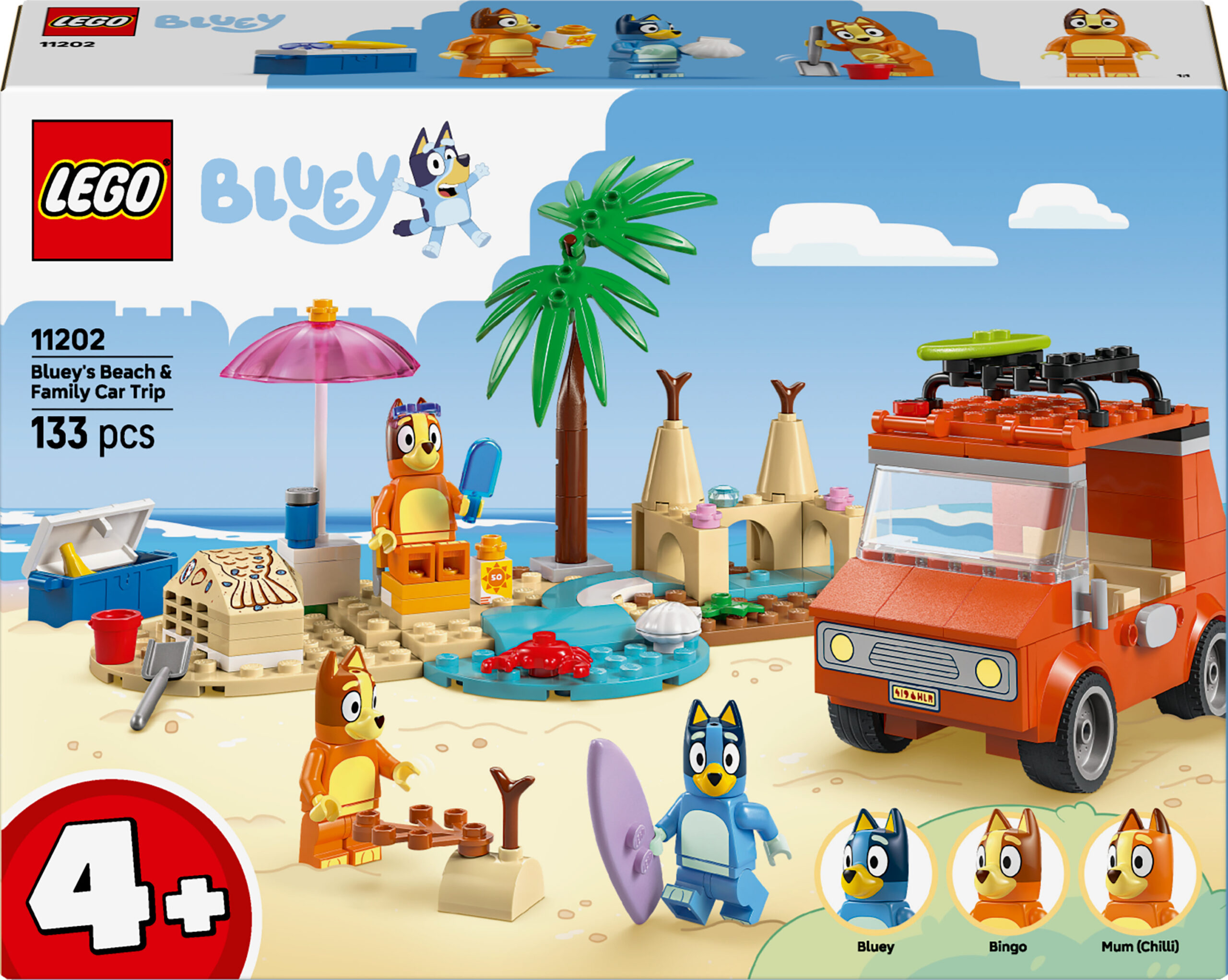 LEGO Bluey 11202 Bluey pere autoreis randa