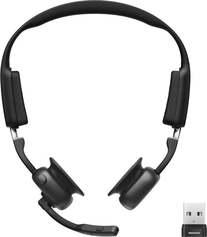 Shokz OpenMeet UC luujuhtivusega kõrvaklapid, USB-A