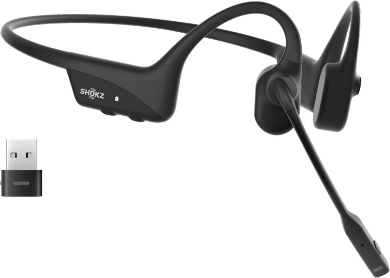 Shokz OpenComm2 UC 2025 täiustatud luujuhtivusega kõrvaklapid, USB-C