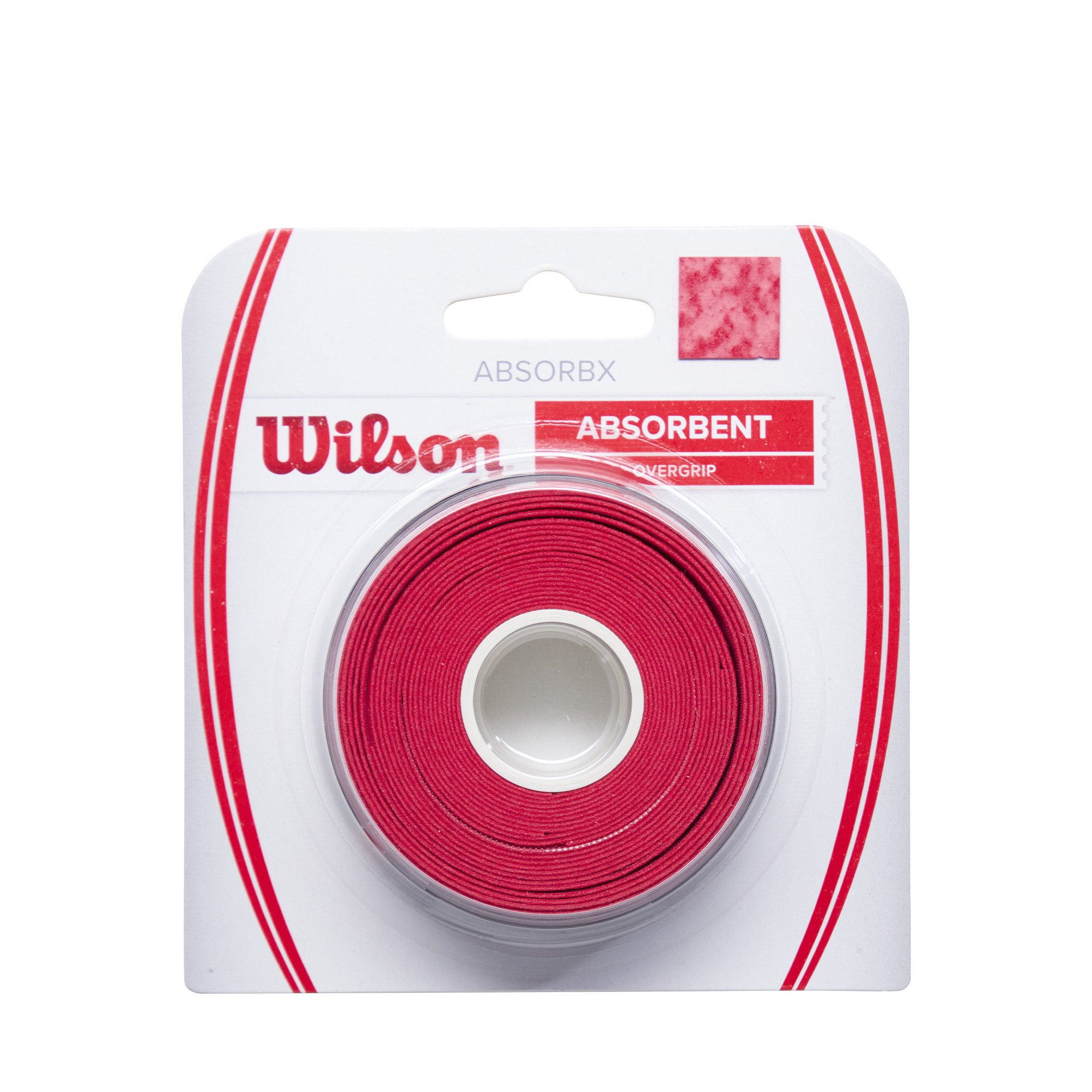 Wilson Absorbx Overgrip Grip, 3 tk pakis, punane