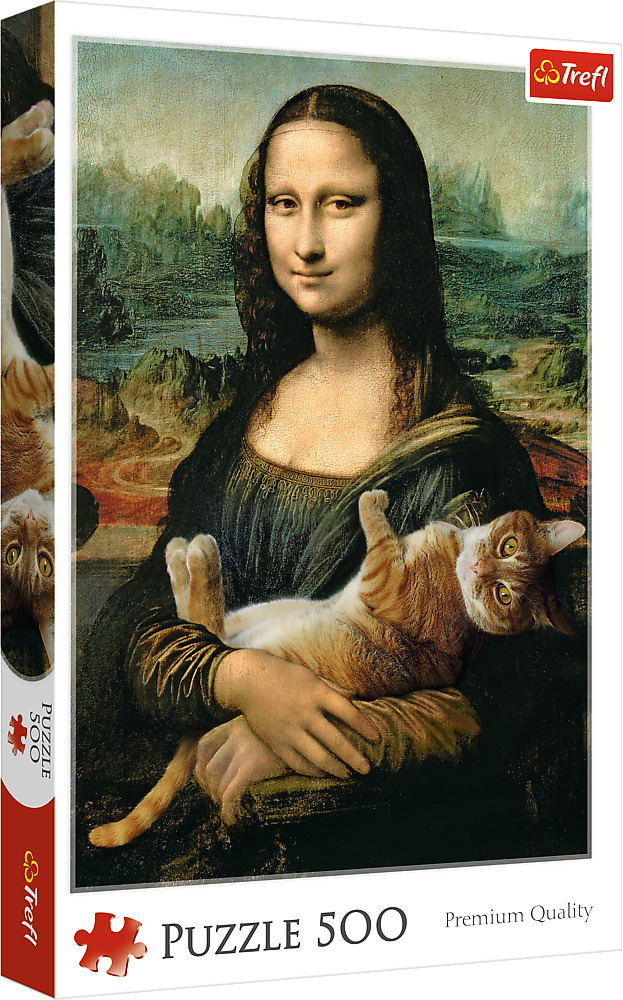 Trefl Mona Lisa ja kassi pusle, 500 tükki
