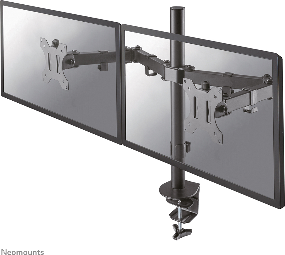 Neomounts FPMA-D550D monitorihoidik kahele monitorile, must