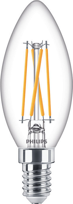 Philipsi Warm Glow LED-küünal, E14, 470 lm, 2200-2700 K, hämardatav