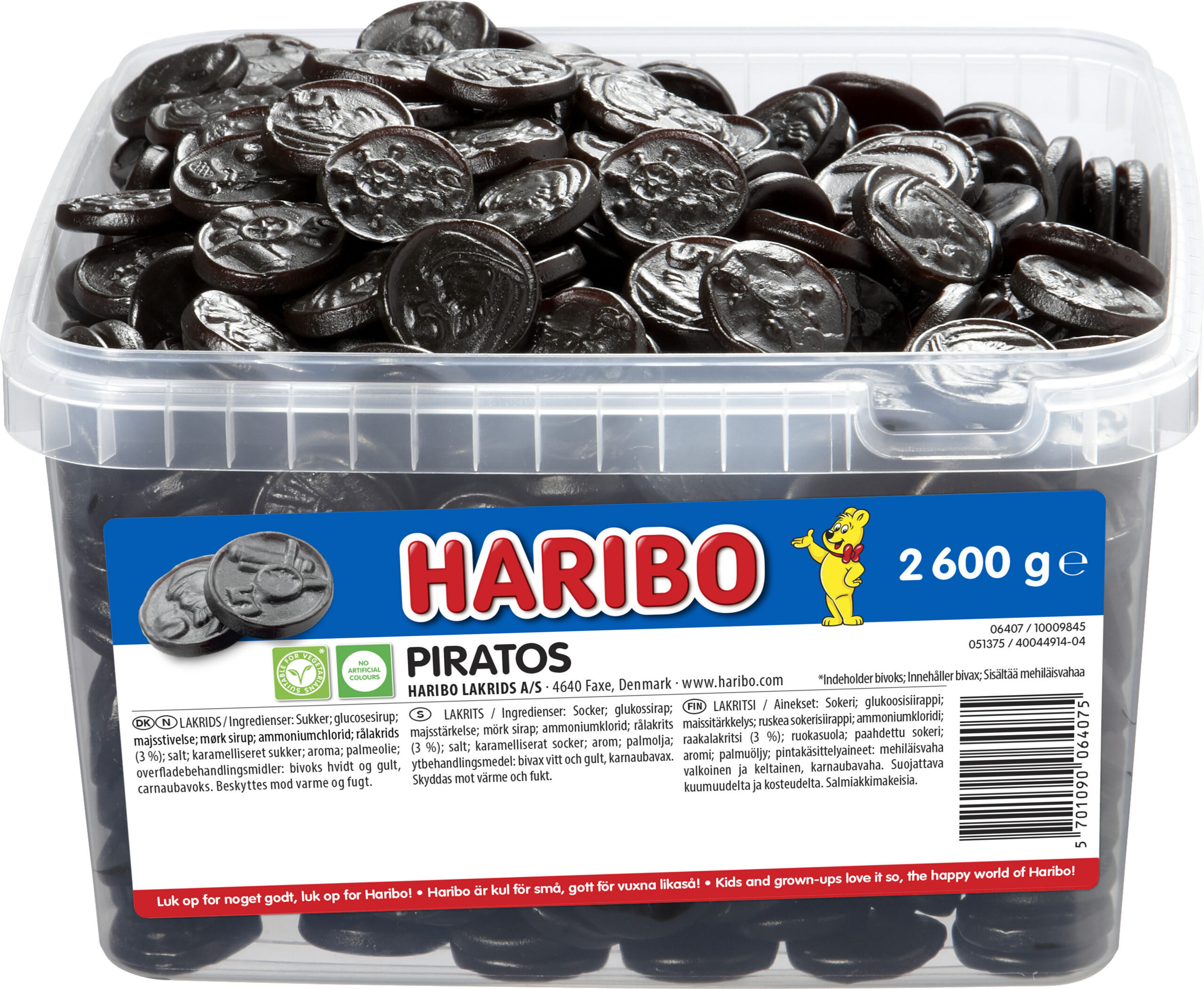 HARIBO Piratos lahtised kommid, 2,6 kg