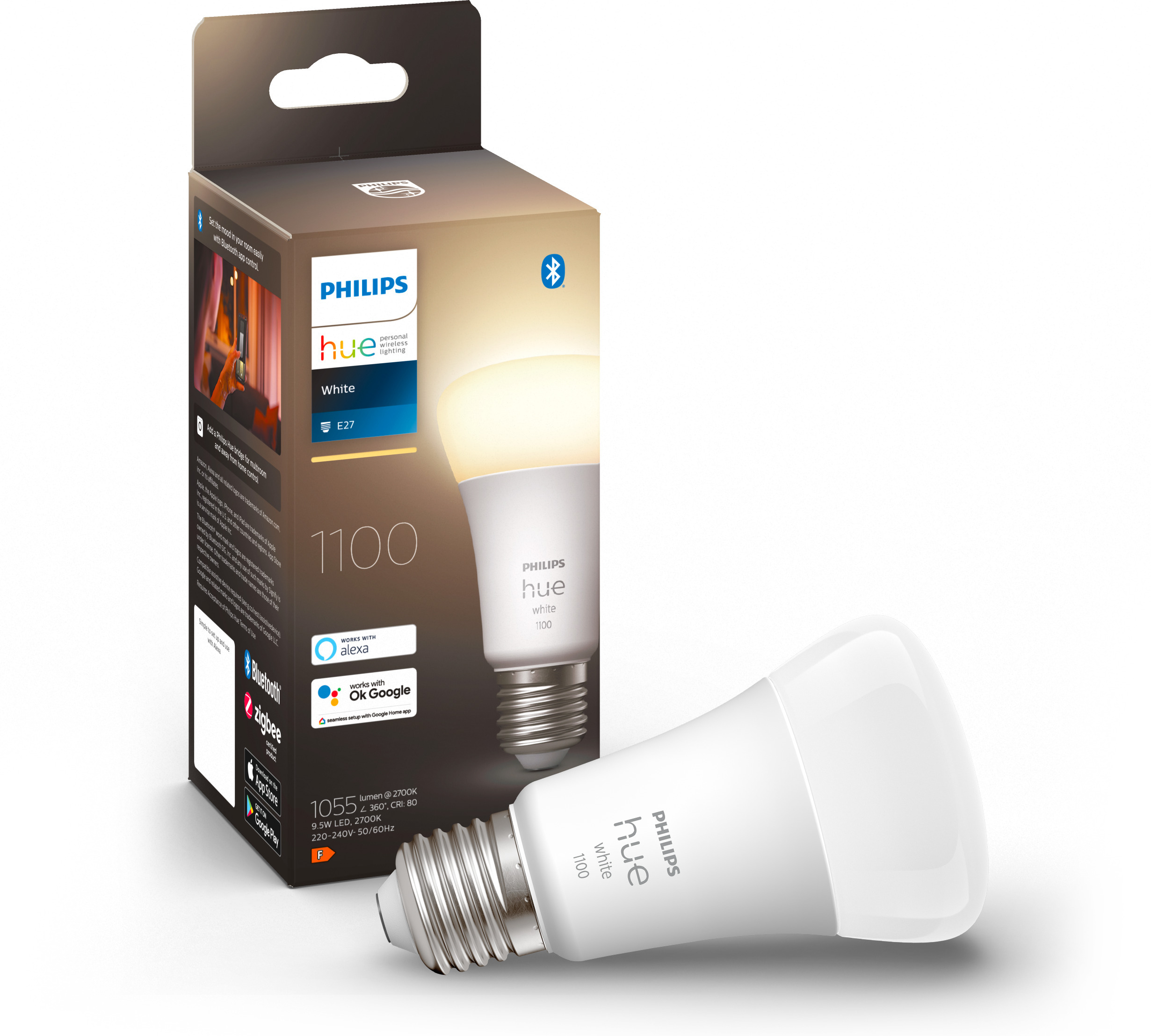 Philips Hue nutilamp, valge, E27