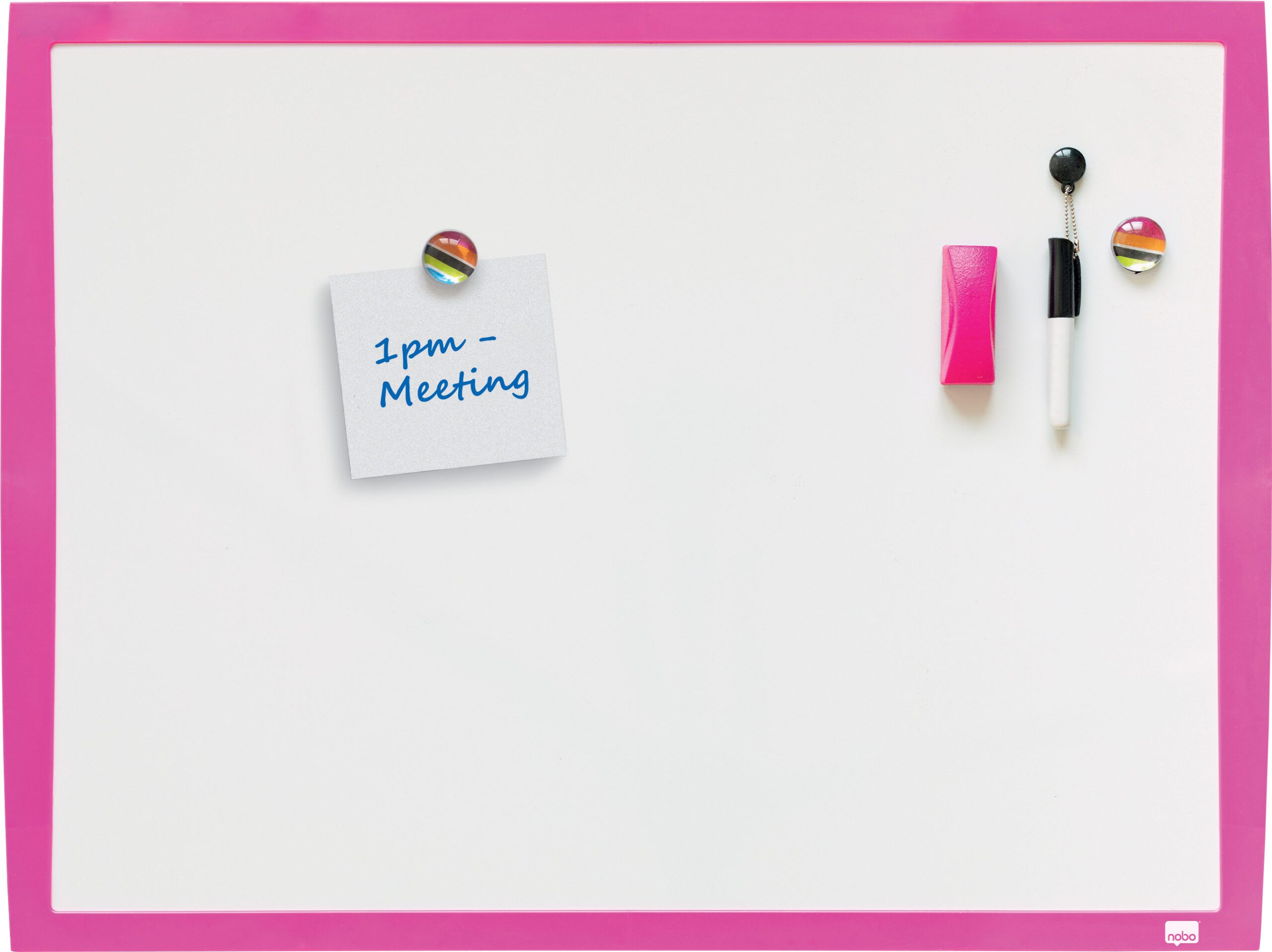 Nobo magnettahvel, 58,5 x 43 cm, roosa raam - Image 2