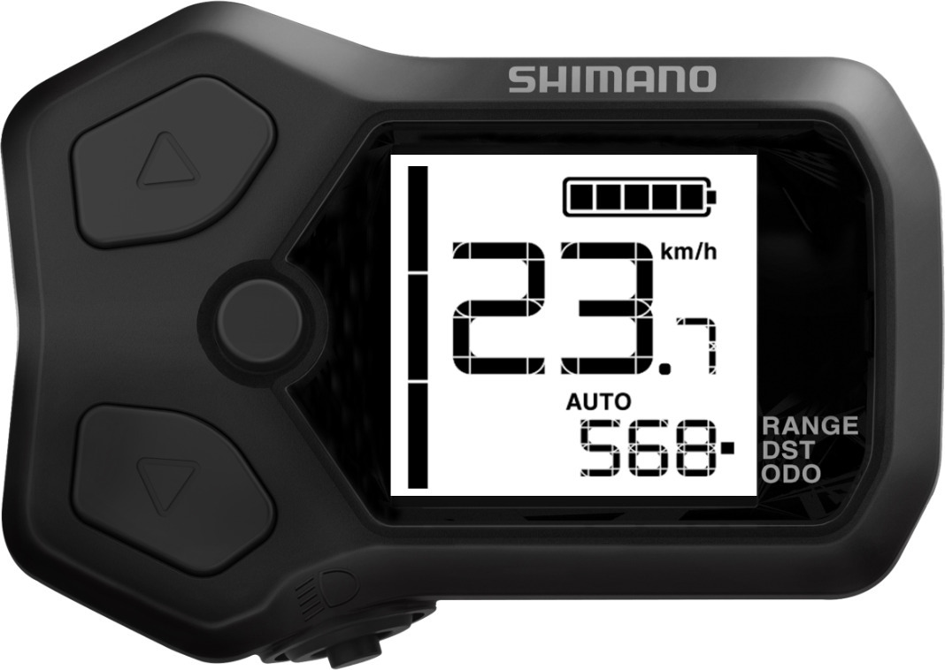 Shimano Steps SC-E5000 ekraan ja juhtlülitid