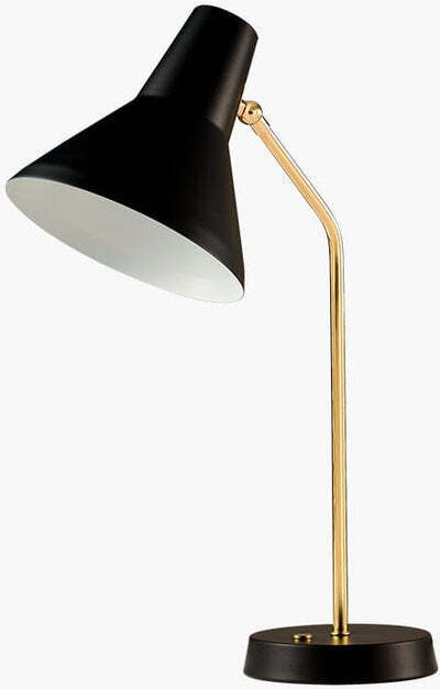 Innolux Carin laualamp, E27, must/messing