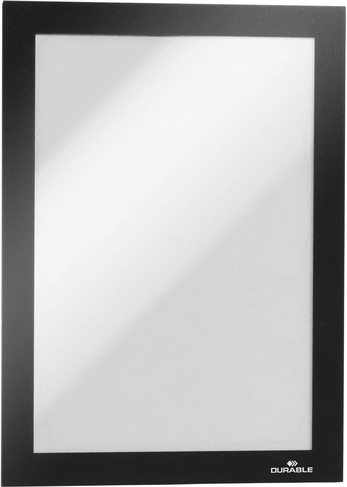 Vastupidav Duraframe magnetiline magnetiline A5 plakatiraam, 5 tk pakis, must raam