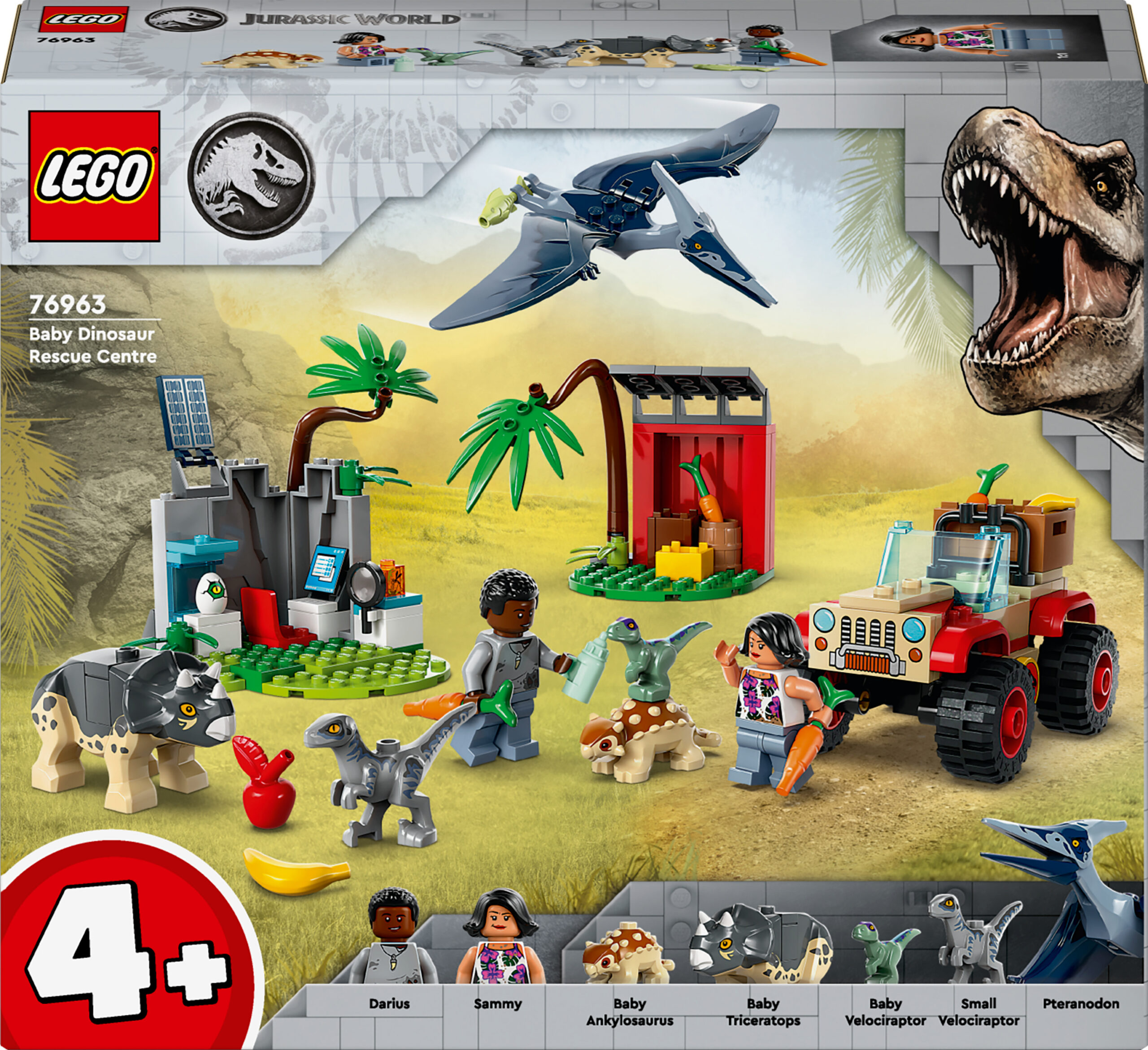 LEGO Jurassic World 76963 - Beebidinosauruste päästekeskus