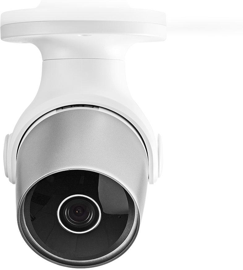 Nedis SmartLife WIFICO11CWT Wi-Fi õuekaamera, 1080p, hõbedane/valge