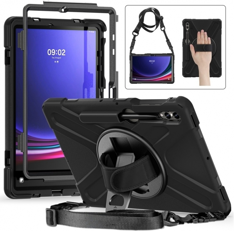 Insmat Rugged Armor kõva kestaga ümbris Samsung Galaxy Tab S9 FE-le