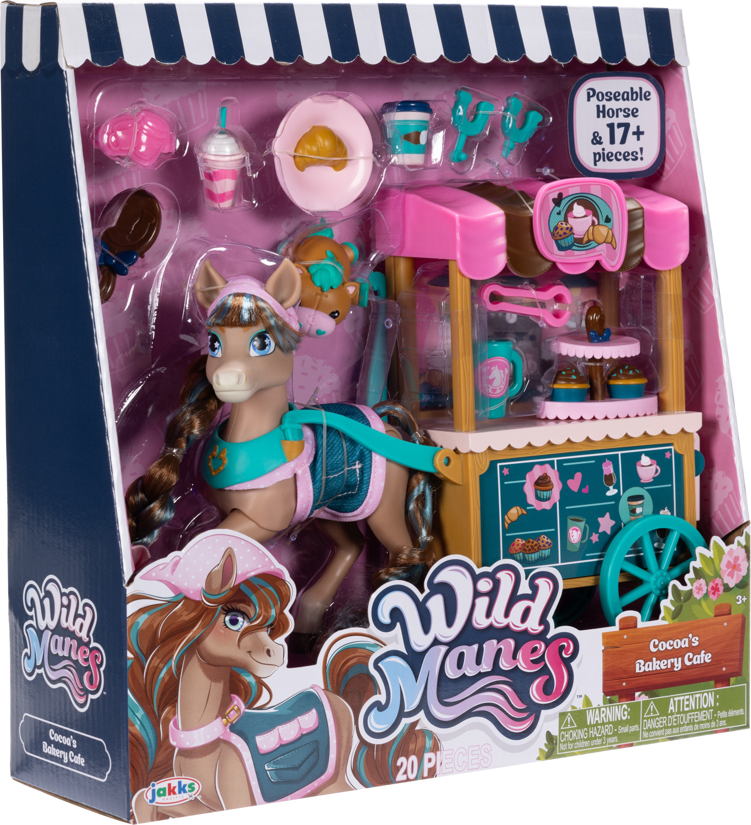 Wild Manes - Coco’s Bakery Cafe Horse and Cart mängukomplekt