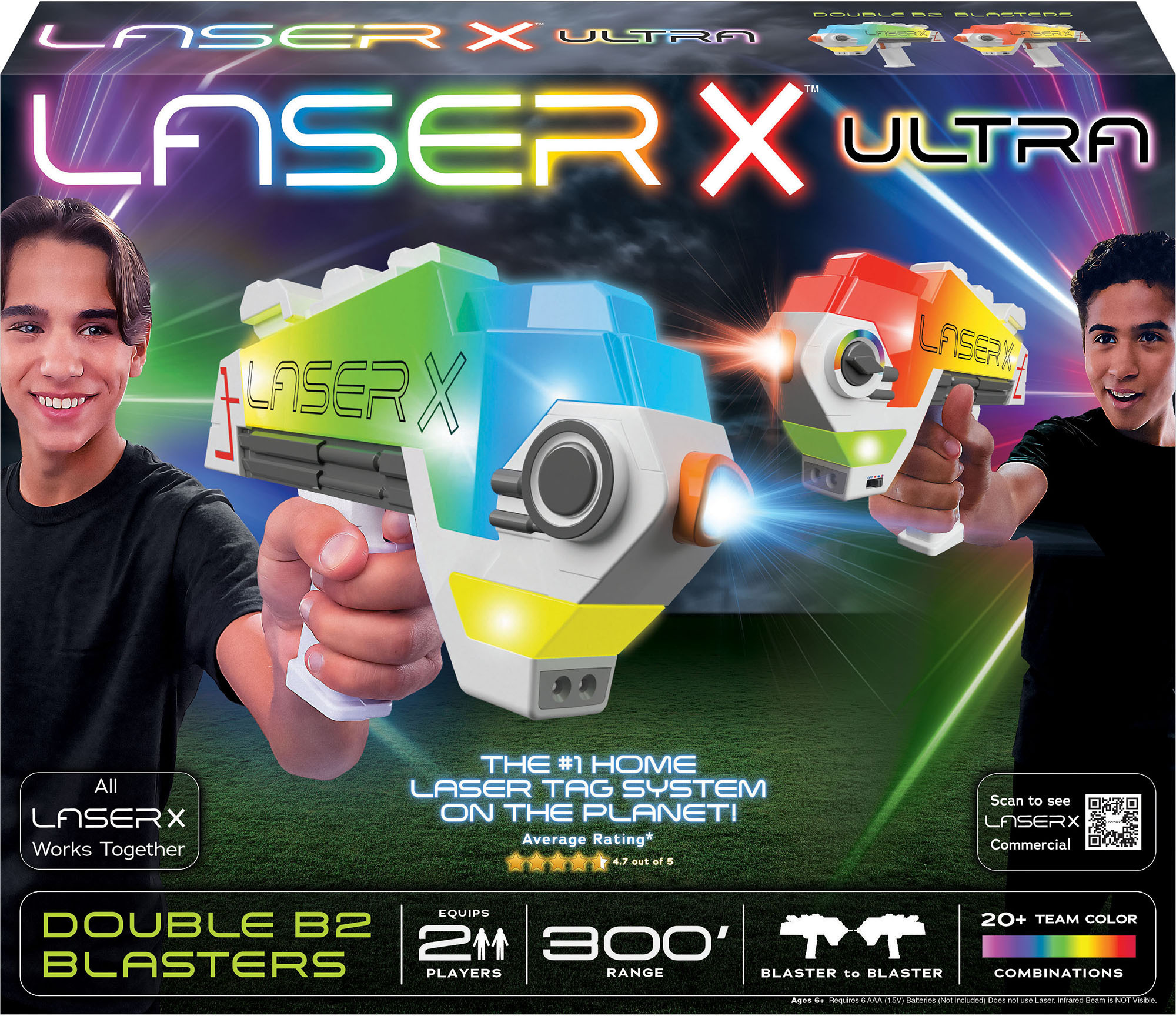 Laser X Ultra, topeltblaster blasteriks - laserpüstolimäng