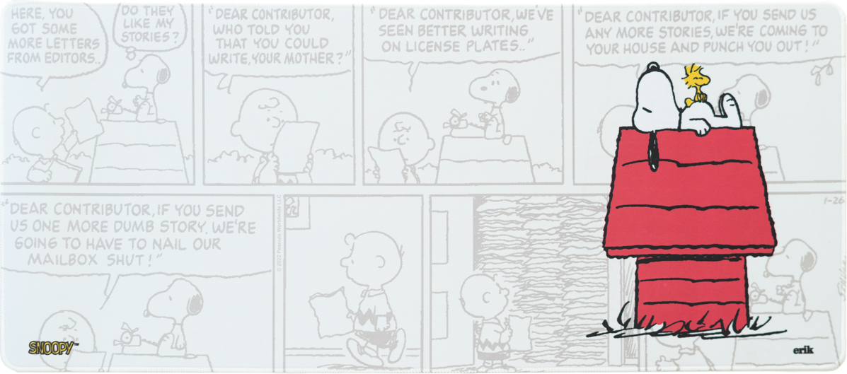 Snoopy XL hiirematt, 80 x 35 cm