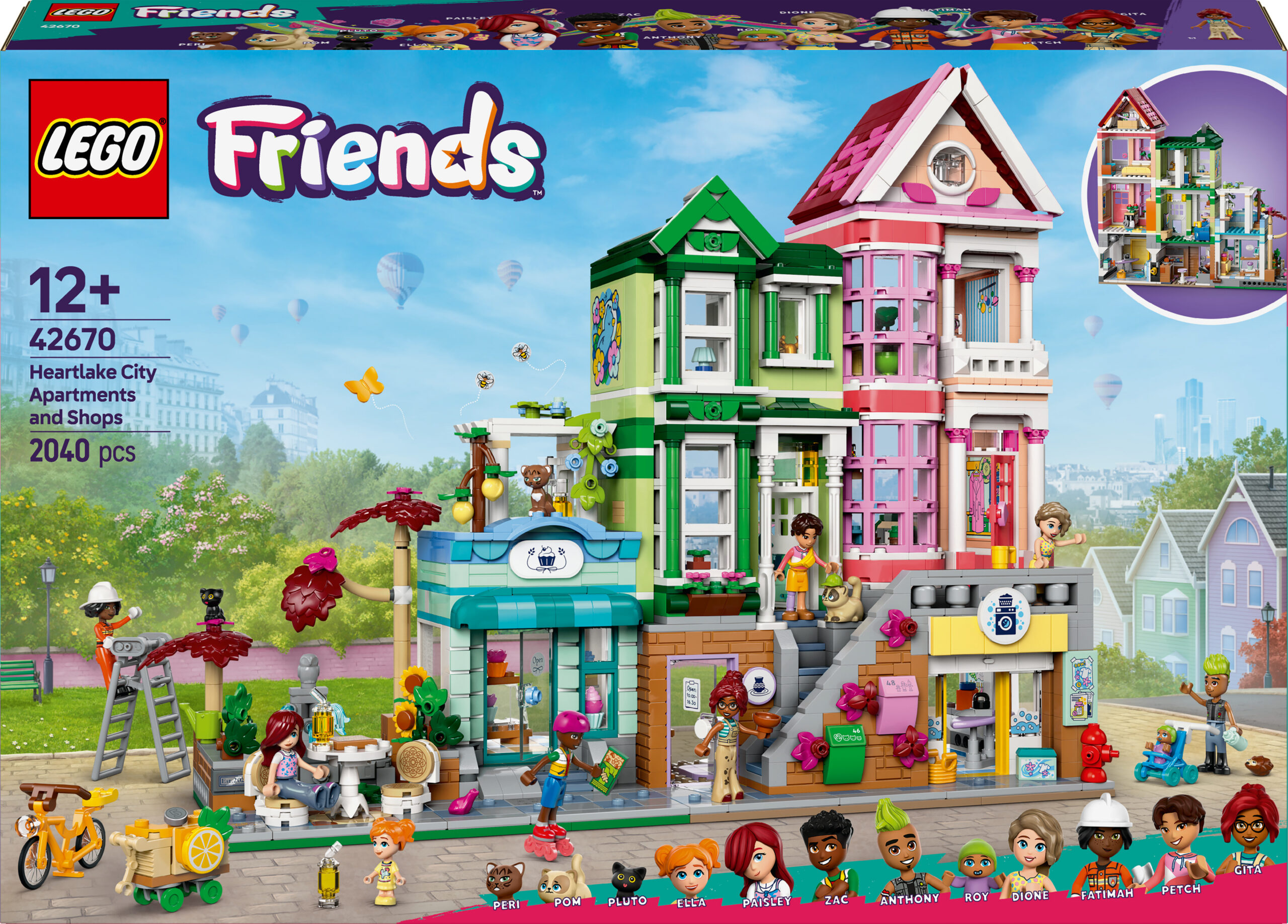 LEGO Friends 42670 – Heartlake City korterid ja äripinnad