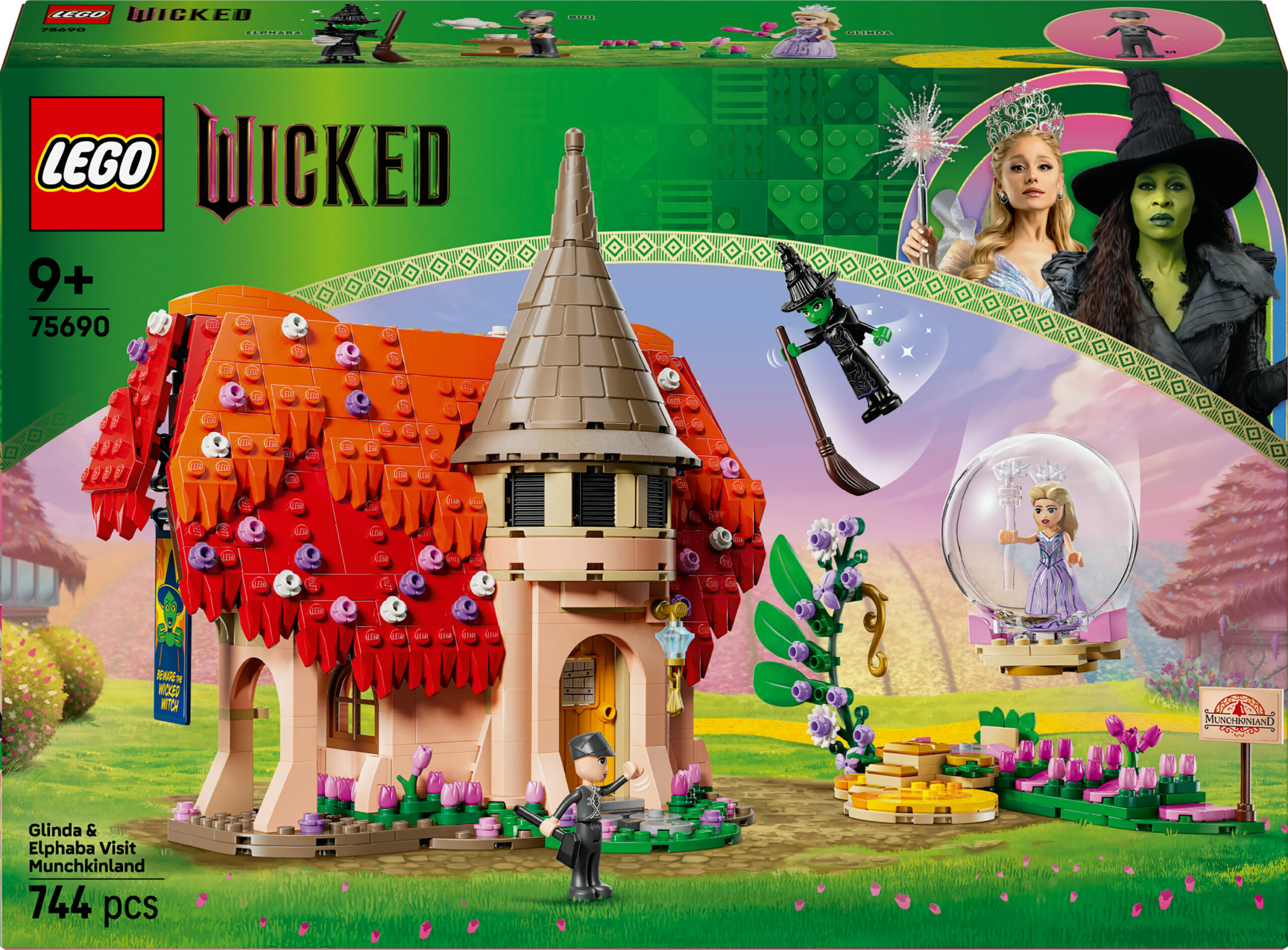 LEGO Wicked 75690 Glinda ja Elphaba teekond Munchkinlandi