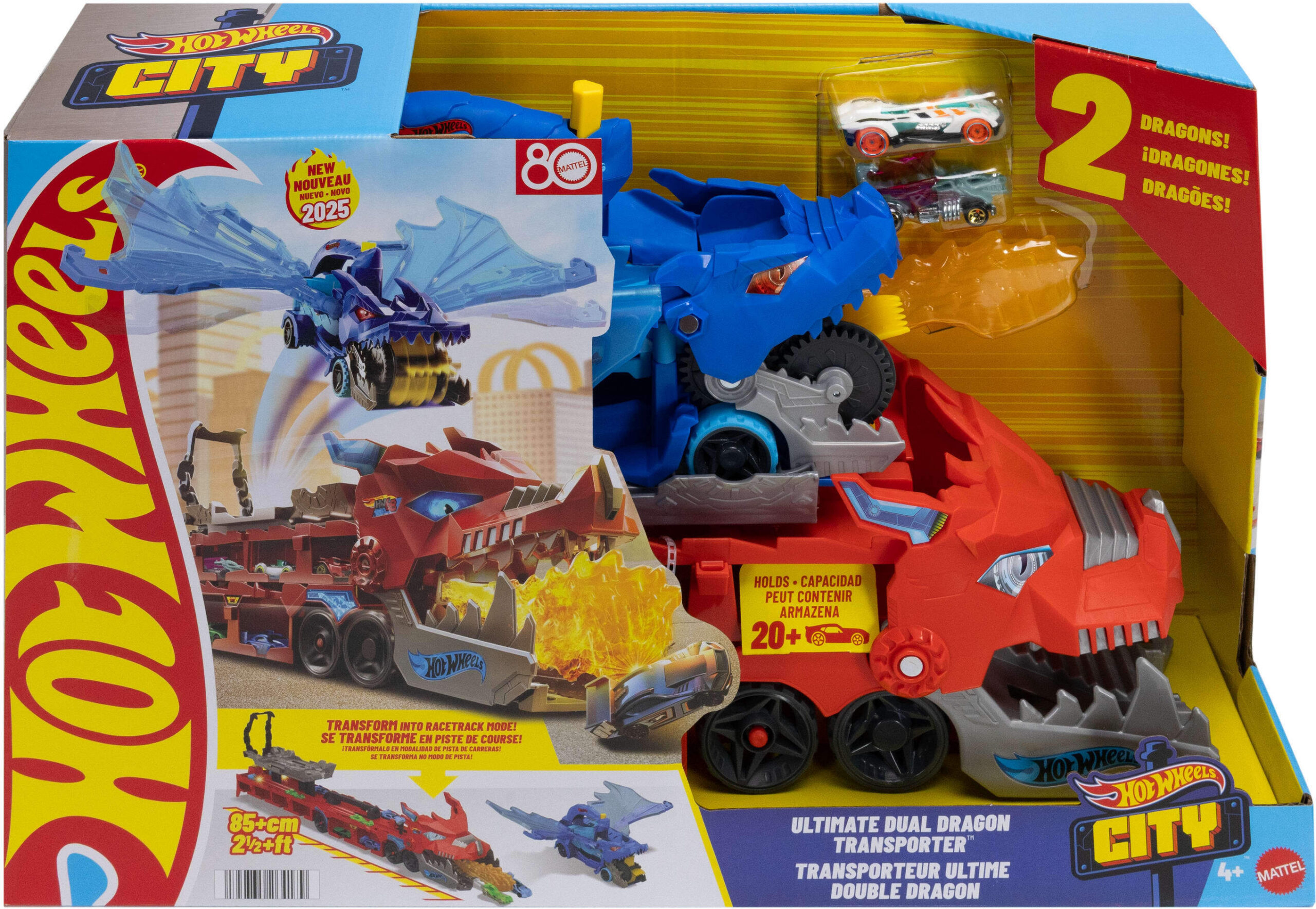 Hot Wheels City Ultimate kahekordse draakoni vedaja autotransport