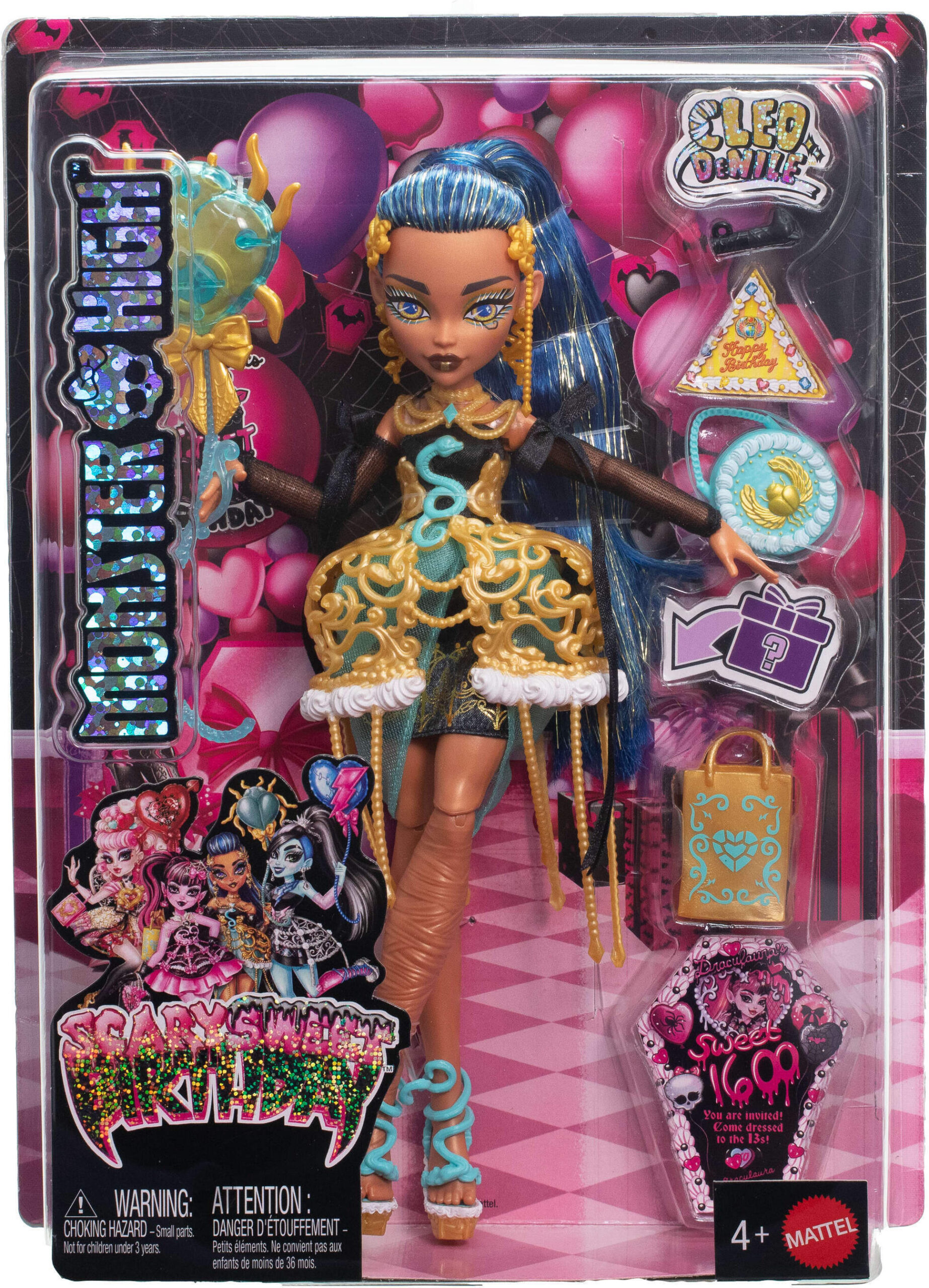 Monster High hirmuäratav sünnipäevamoenukk, Cleo