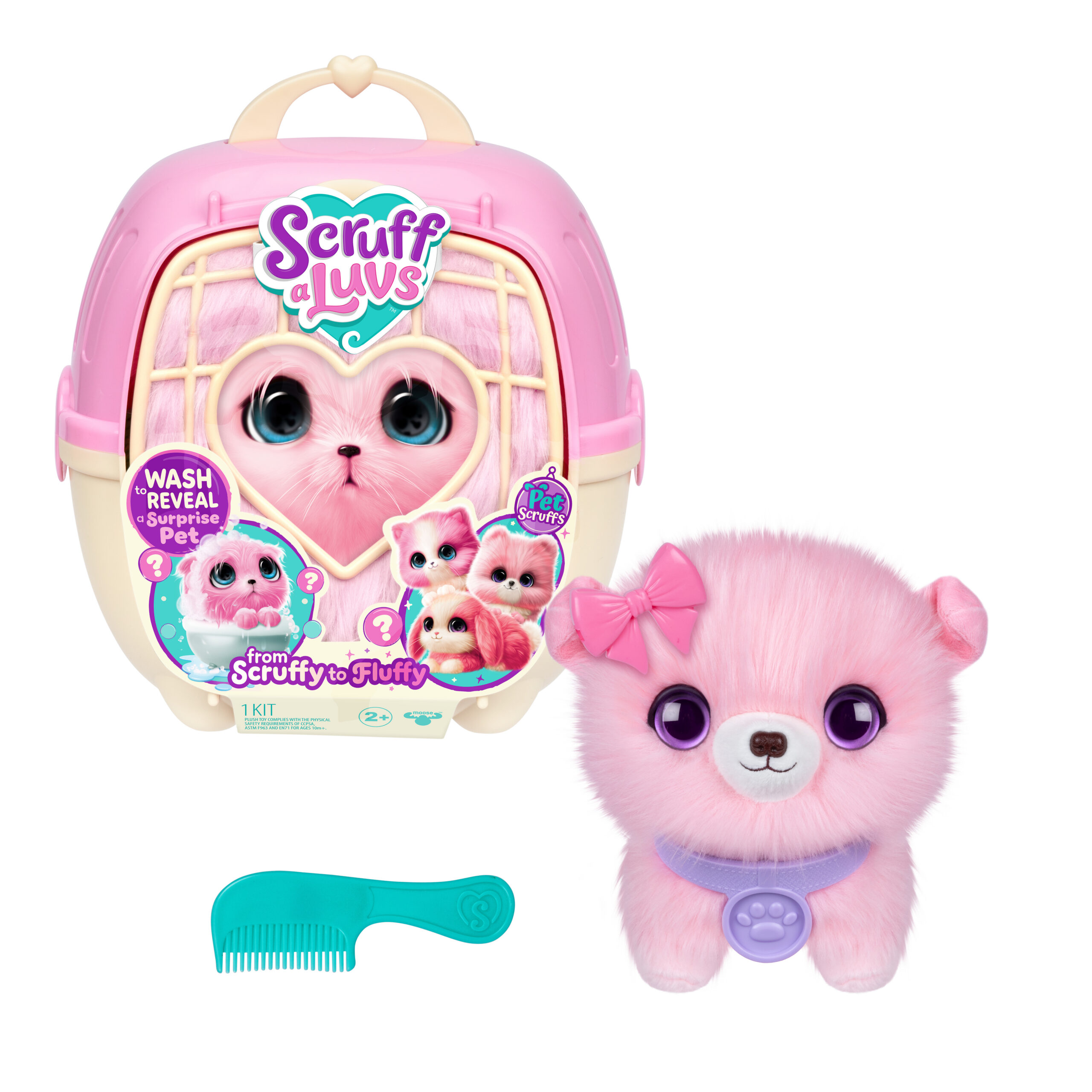 Scruff-a-Luvs lemmikloom, roosa, assortii