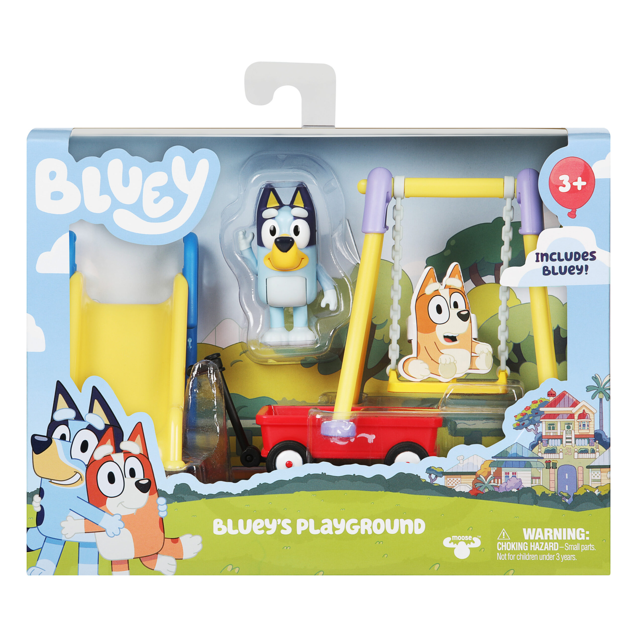 Bluey minimängukomplekt, mänguväljak ja figuur