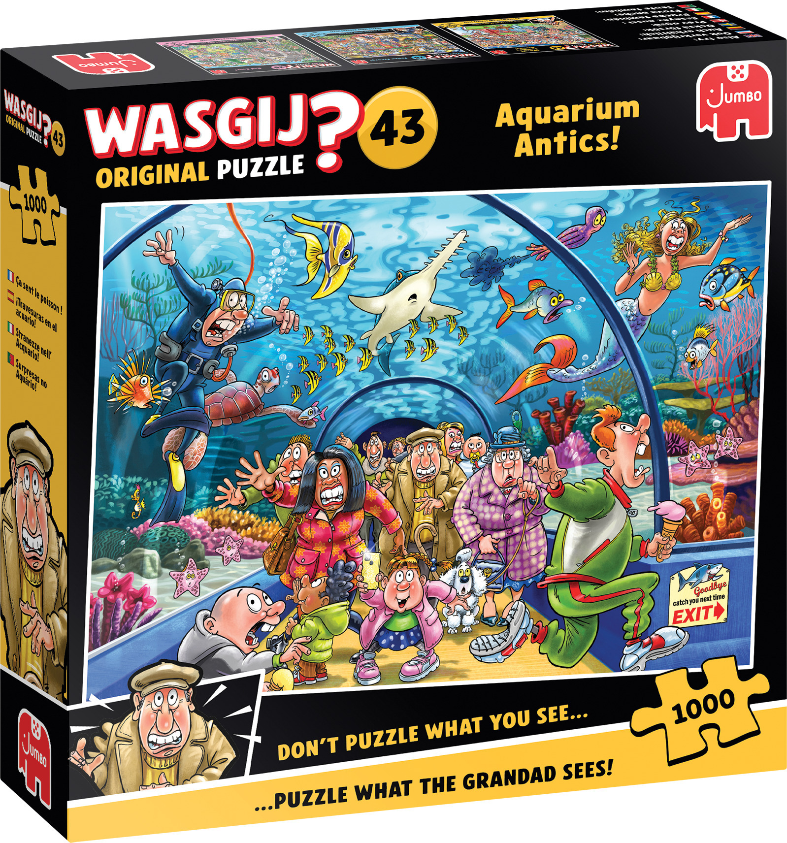 Wasgij Original 43 akvaariumi nalja, pusle, 1000 osa