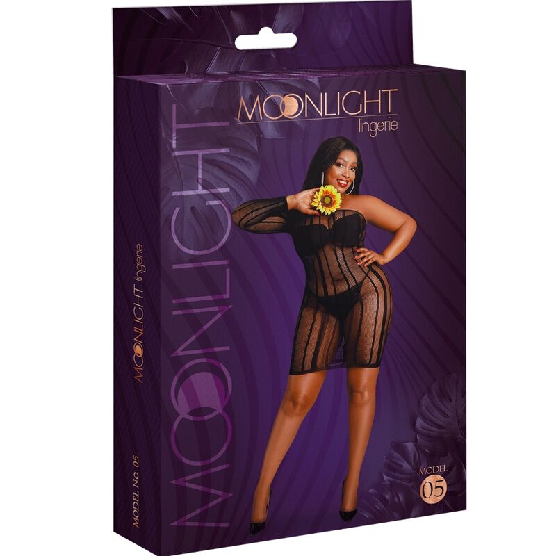 MODEL 5 DRESS BLACK PLUS SIZE - Image 3