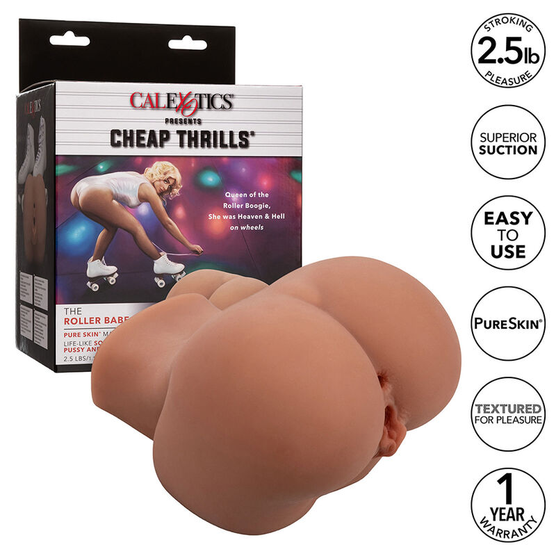 THE ROLLER BABE DOUBLE REALISTIC MASTURBATOR FLESH