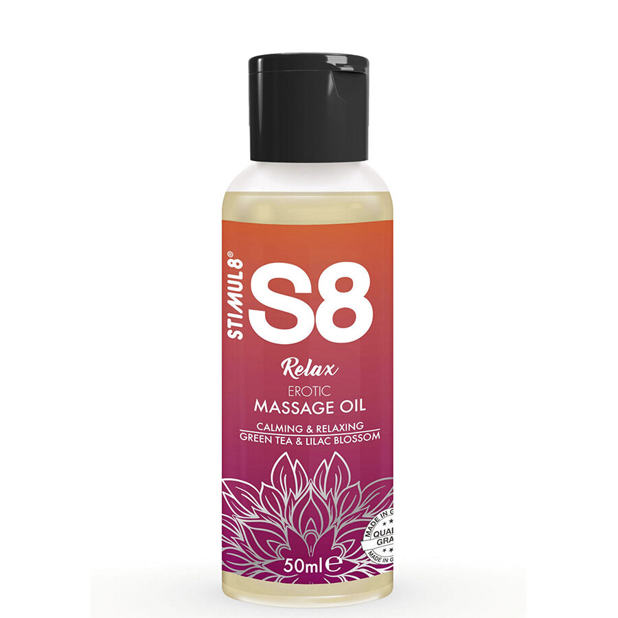 S8 RELAX EROTIC MASSAGE OIL GREEN TEA 50 ML