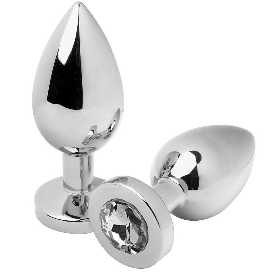 ANAL PLUG DIAMOND TRANSPARENT SMALL 5.71CM