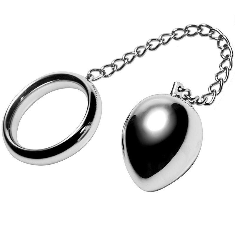 COCK RING 40MM + CHAIN WITH METAL BALL