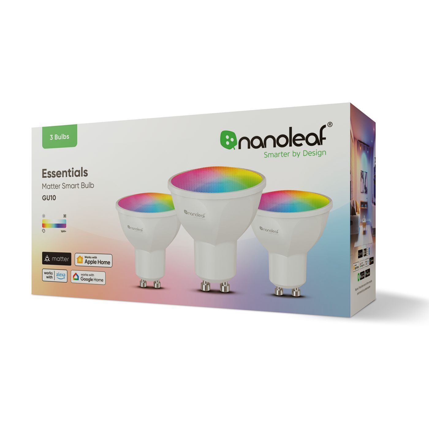 Nanoleaf Matter Thread GU10 nutipirnid 3 tk