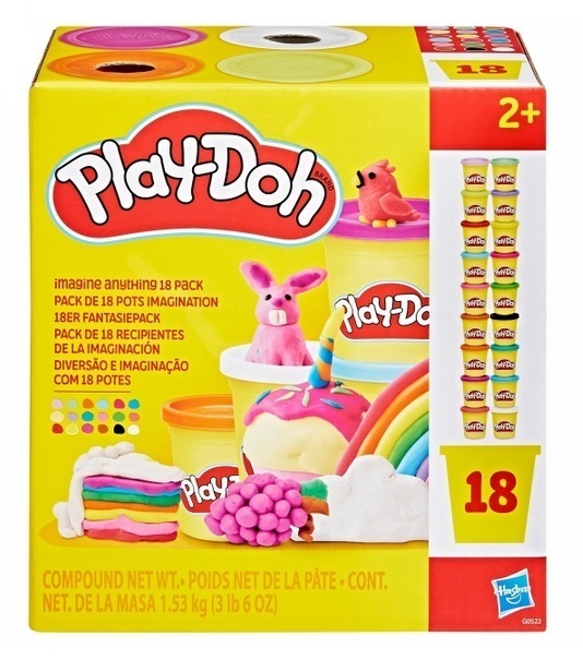 PLAY-DOH Kujutlusvõime modelleerimismassi komplekt, 18 purki