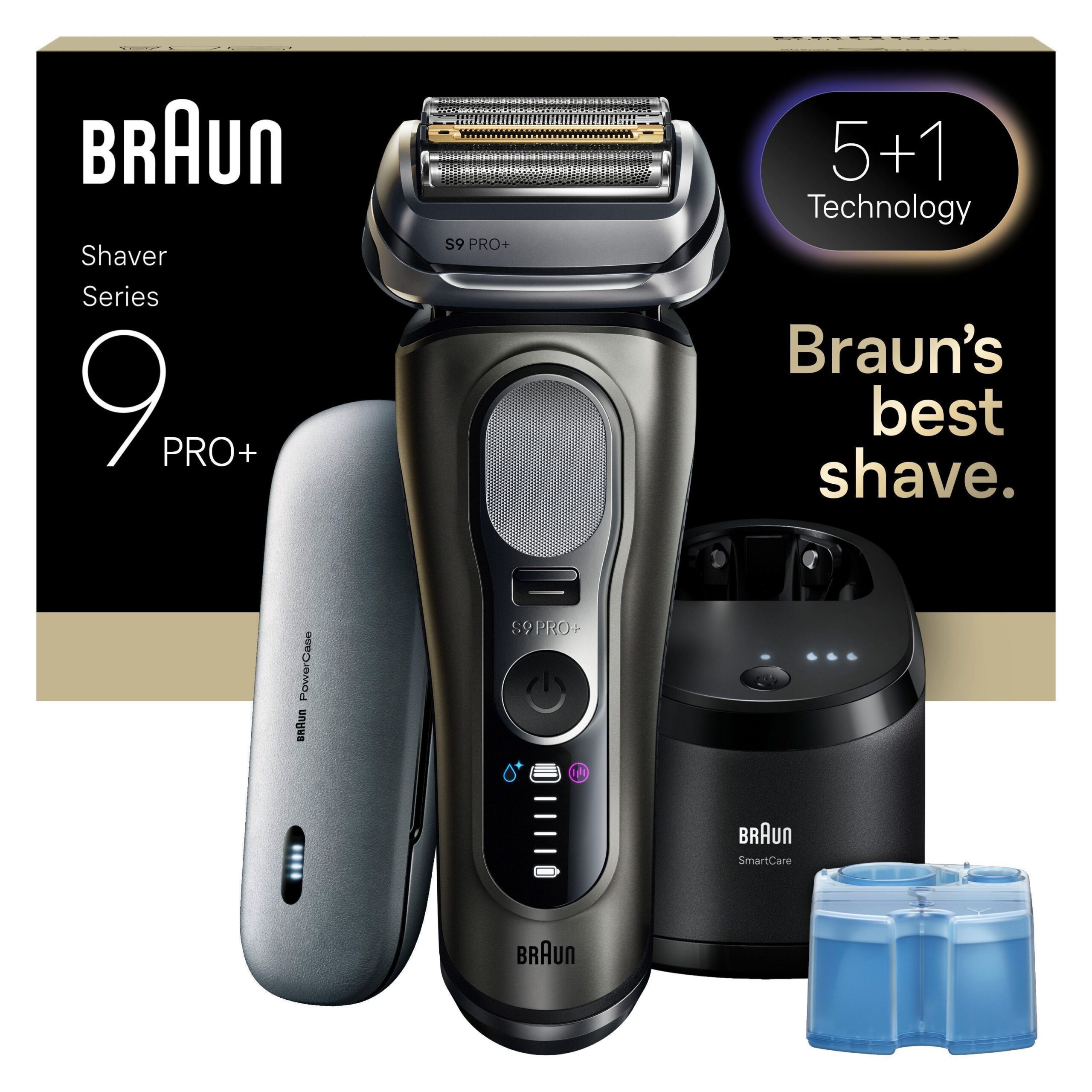Braun Series 9 PRO+ 9675CC märg- ja kuivkasutusega pardel SmartCare jaamaga, grafiit