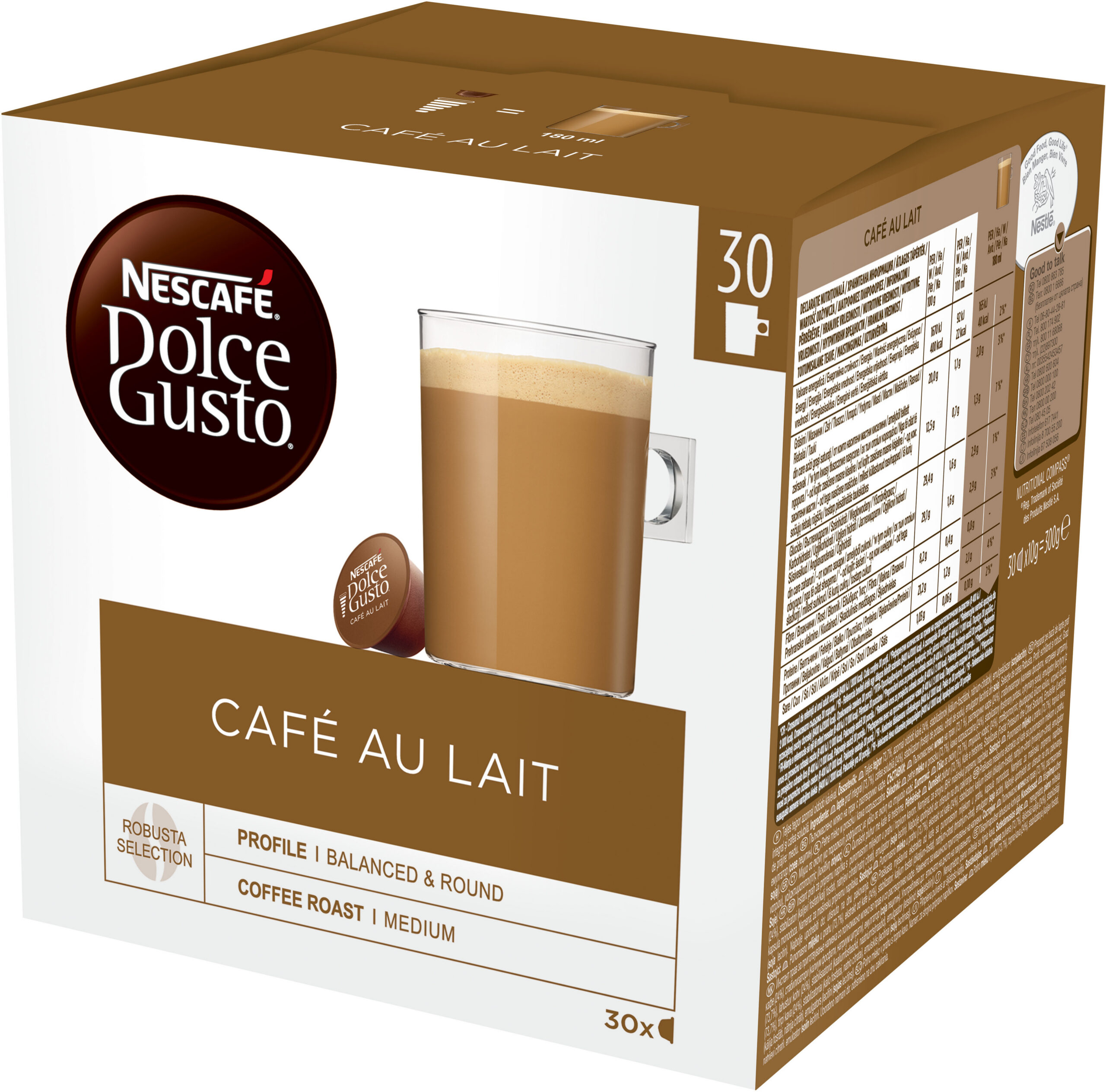 Dolce Gusto Cafe Au Lait kohvikapslid, 30 tk, 300 g - Image 2