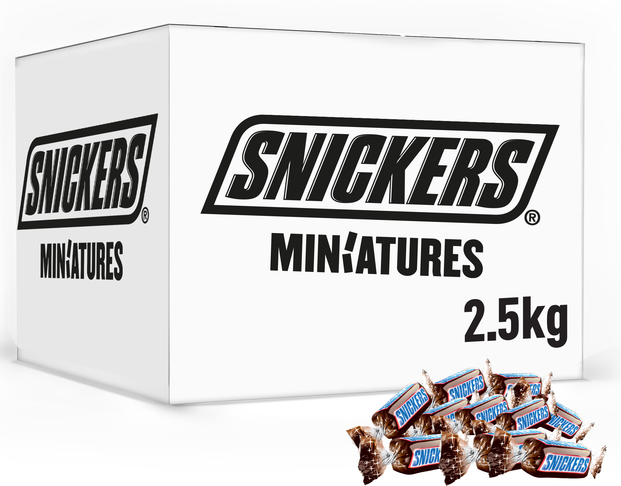 Snickers Miniatures šokolaadipulgad, 2,5 kg