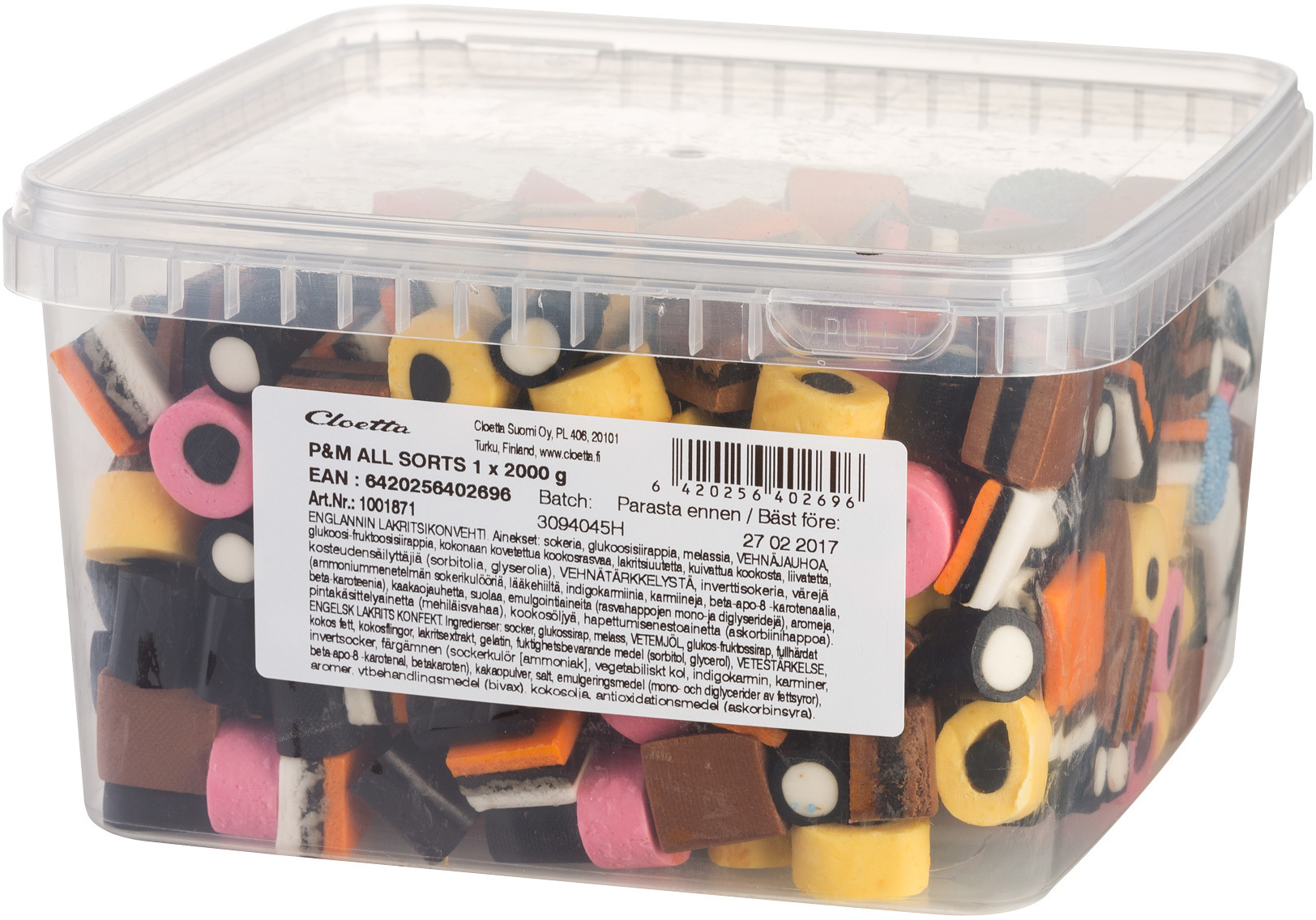 Cloetta Allsorts lahtised kommid, 2 kg