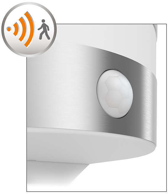 Philips Calgary PIR LED seinavalgusti, 3 W, roostevaba teras - Image 3