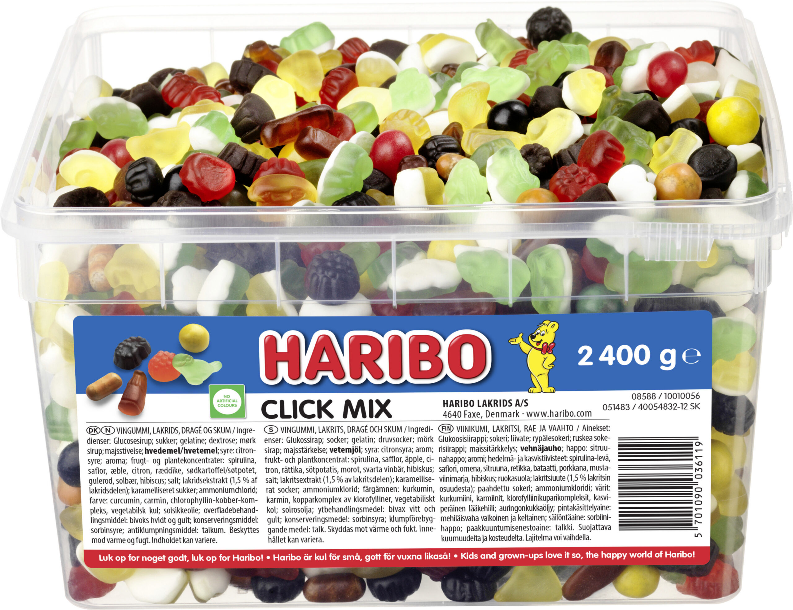 HARIBO Click Mix - lahtised kommid, 2,4 kg