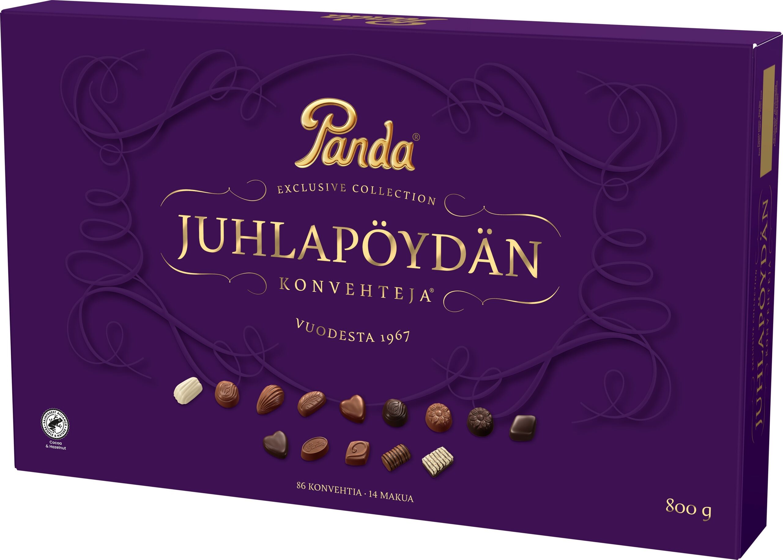 Panda Banquet laua šokolaadikarp, 800 g