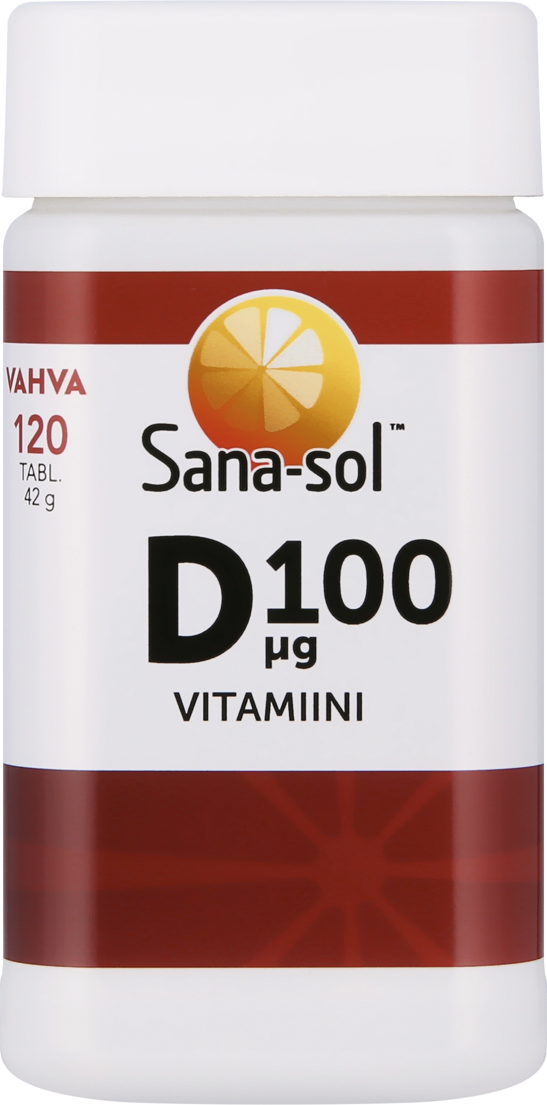 Sana-sol Strong D-vitamiin 100 µg, 120 tabletti