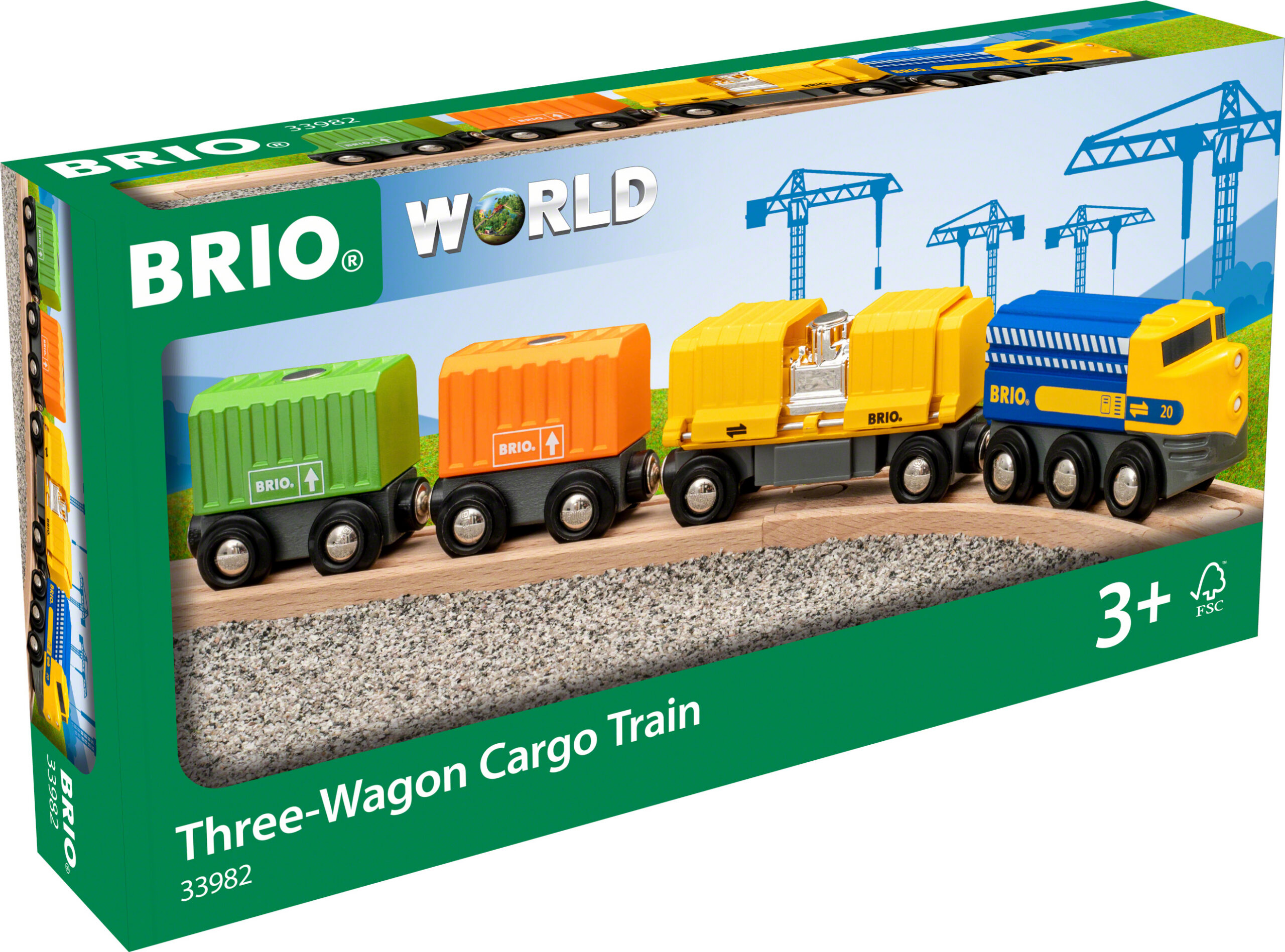 BRIO World 33982 - Kaubarong ja 3 vagunit - Image 4
