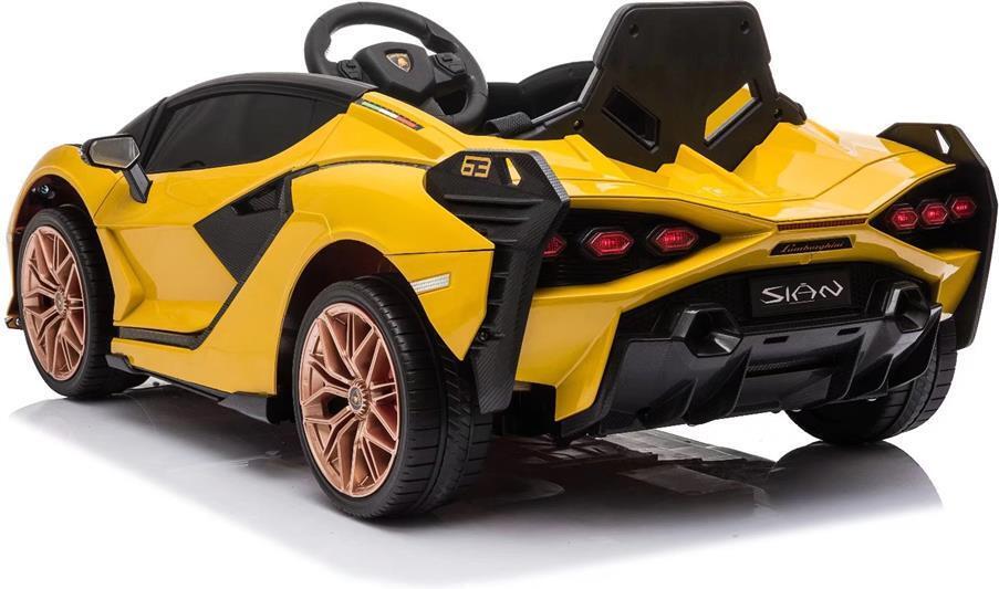 Lamborghini Sian 12V laste elektriauto, kollane - Image 2